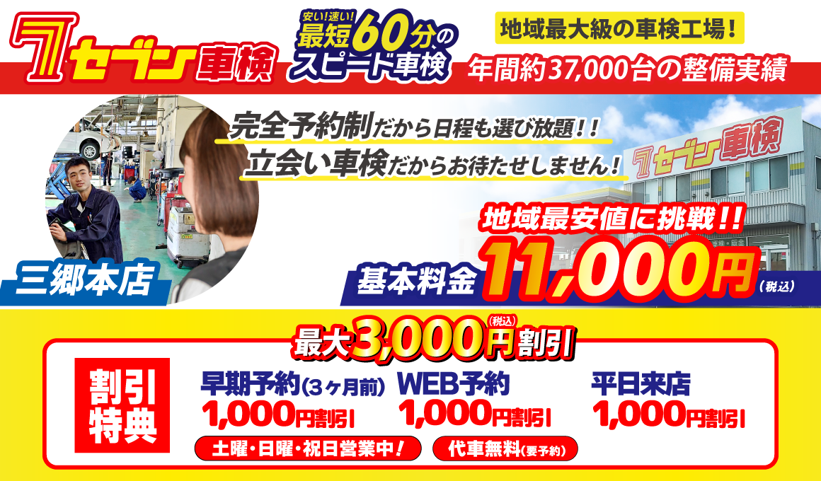 セブン車検は安心の立ち合い車検