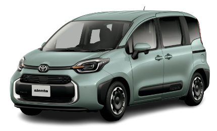 中型自動車トヨタシエンタの画像
