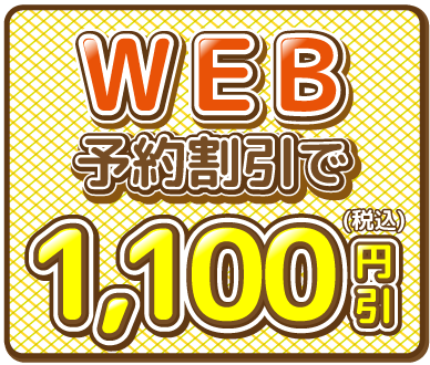 WEB予約割引1,000円引（税込）